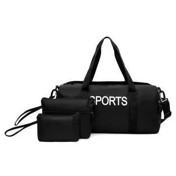 MBC Unisex sportos utazótáska 2 db neszeszerrel fekete aa-001177