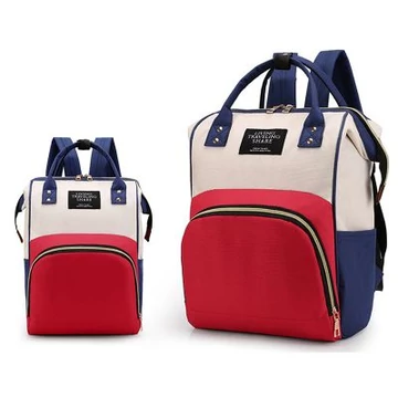 LTS sportos uniszex hátizsák sok belső zsebbel kék-fehér-piros aa-001821