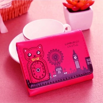 MBC Női pénztárca cicás Edinburgh rózsaszín aa-000177