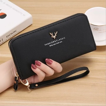 Fashion Classic női nagy pénztárca fekete aa-001343