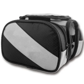 B-Soul Frame Bag 300 kerékpáros felsőváztáska 2+1 zsebbel fekete bmtask0027