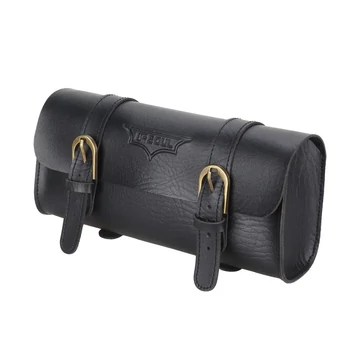 B-Soul Handlebar Bag Leder 200 kerékpáros műbőr kormánytáska fekete bmtask0016b