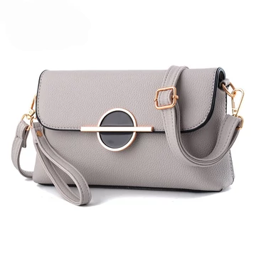 Diamond női elegáns alkalmi válltáska kerek csattal bézs aa-001668