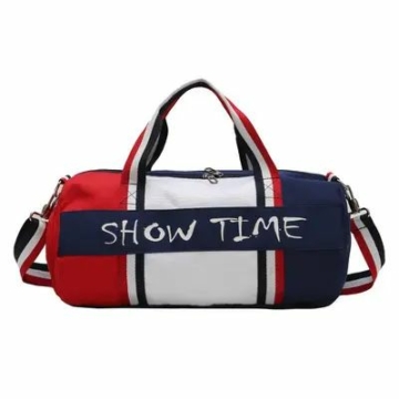 Show Time háromszínű sporttáska, cipőtartóval, kék-fehér-piros aa-000309