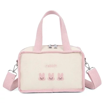 MoCARE OLDT100 közepes méretű Baby 210D táska fehér-rózsaszín