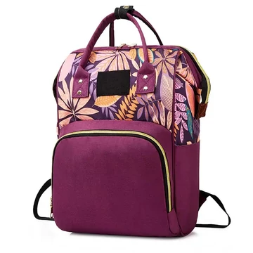 MoCARE BP150 közepes méretű Baba-Mama hátizsák nyomtatott mintával lila