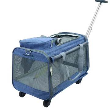PetCARE G1000 gurulós nagy méretű kisállathordozó kék