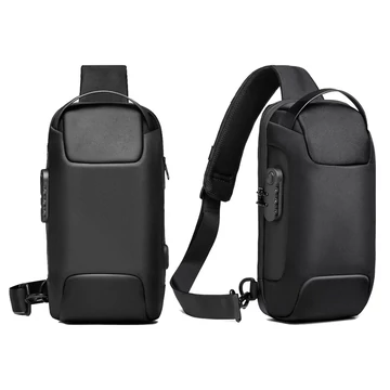 WXL Fulton férfi féloldalas válltáska fekete aa-002602