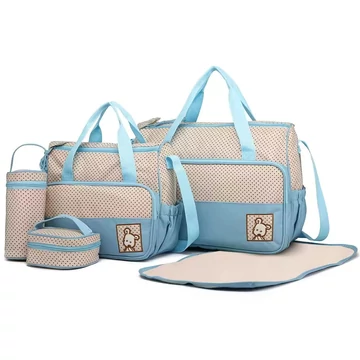 MoCARE TSK700MB 5in1 nagy méretű Baba-Mama táskaszett kék aa-002971