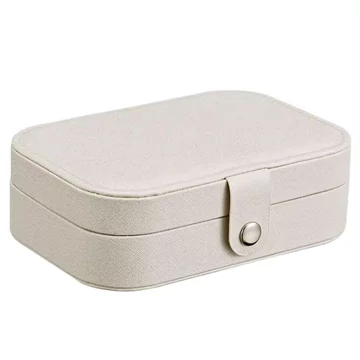 L&D JWO-004 ékszertartó doboz fedeles fehér aa-002937