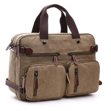 Nevada Tech McKay elegáns 3in1 multifunkciós szövet férfi táska hátizsák khaki aa-002318