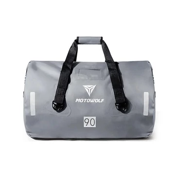 Motowolf 0701 90L nagy méretű vízhatlan motoros táska szürke aa-002356