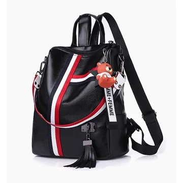 Alaia közepes méretű női divat hátizsák LBB020 fekete aa-002126