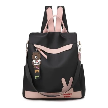 Kaylee fiatalos sportos női PU bőr hátizsák MSD-84222 fekete aa-002134