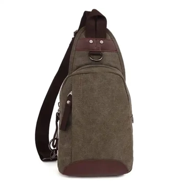 Bearky CZ402 férfi szövet féloldalas válltáska zöld aa-002464