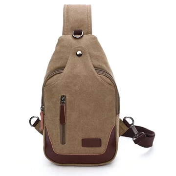 Bearky CZ413 férfi szövet féloldalas válltáska khaki aa-002460