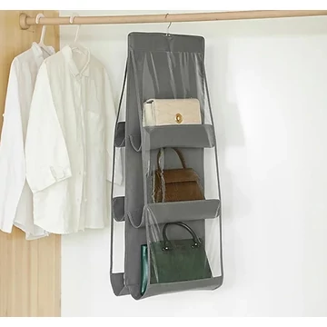 MBC ORG7 dupla, két oldalas táska tartó, rendező szekrénybe 2x3 polc szürke aa-002227