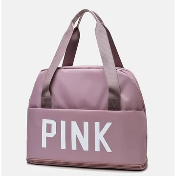 Pink nagy méretű cipőtartós sporttáska rózsaszín aa-002188