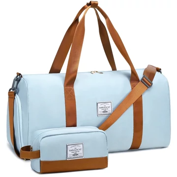 Enjoy Sports A8905-T2 nagy multifunkciós edző és sporttáska cipőtartóval + neszeszer világoskék aa-002101