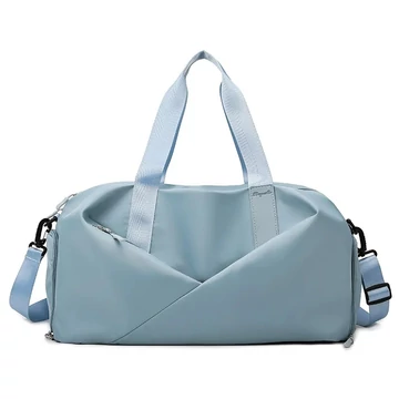 Bella közepes méretű divatos sporttáska cipőtartóval világoskék aa-002616