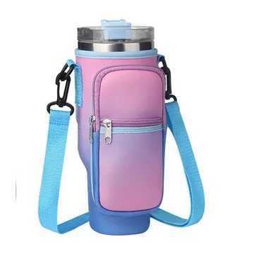 L&D Yoga5 neoprén kulacs táska zsebbel kék aa-002837