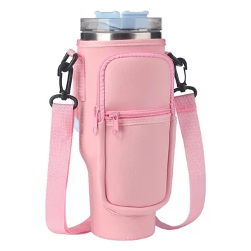 L&D Yoga5 neoprén kulacs táska zsebbel rózsaszín aa-002838