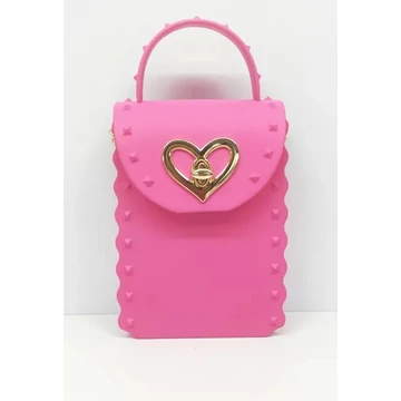 MBC Candy textilbőr telefontáska oldaltáska sötétrózsaszín aa-002799