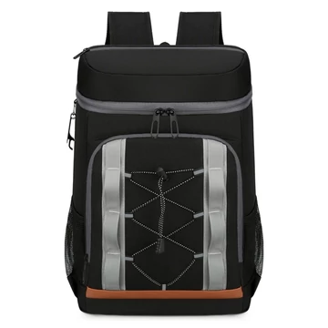 L&D T130 nagy thermo hőszigetelt hátizsák piknikzsák fekete aa-002790