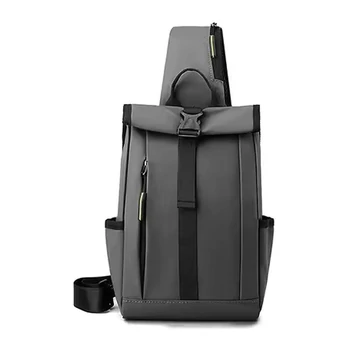Wepower W2911 sportos minimalista férfi oldaltáska válltáska szürke aa-002946