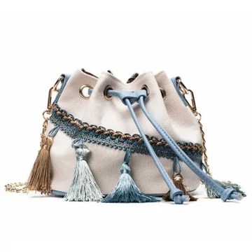 Cheryl szuper egyedi szövet tarisznyatáska válltáska fehér aa-001683