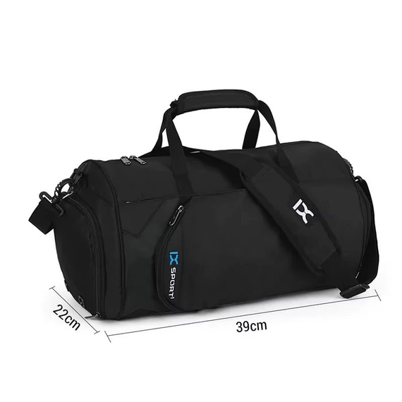 L&D kis méretű cipőtartós sporttáska-edzőtáska kék aa-001463