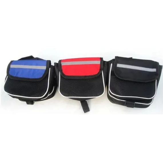 Bringamax Frame Bag 150 Double kerékpáros váztáska 2 zsebbel kék bmtask0005