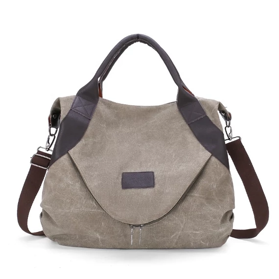 Keresztvállpántos, vintage stílusú nagy utazótáska khaki aa-001284
