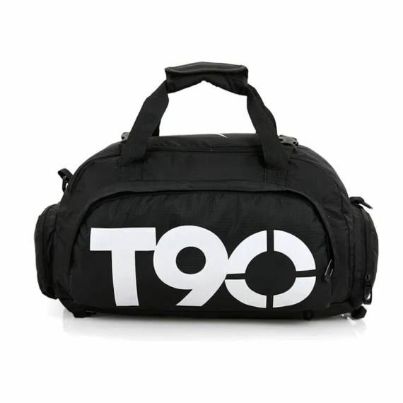 T90 Multifunkciós hátizsákká alakítható sporttáska fekete aa-001787
