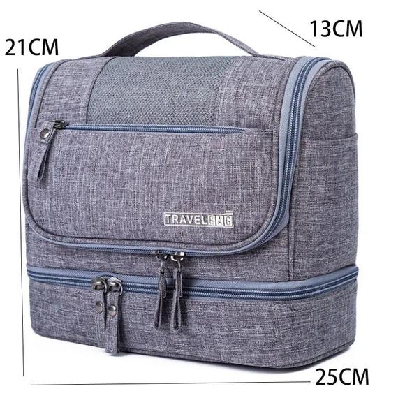 Sokzsebes unisex kozmetikai táska utazáshoz világoskék aa-001139