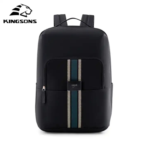 Kingsons K9878W elegáns minimalista férfi hátizsák fekete aa-002076