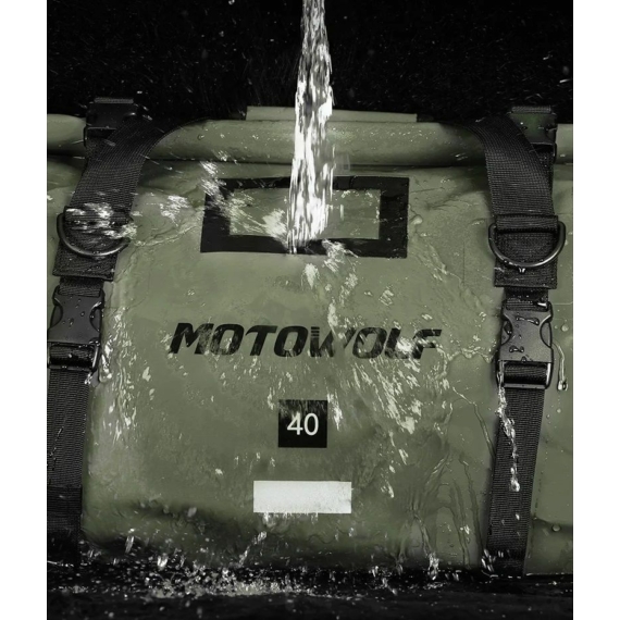 Motowolf 0717 66L nagy méretű vízhatlan motoros táska fekete aa-002361