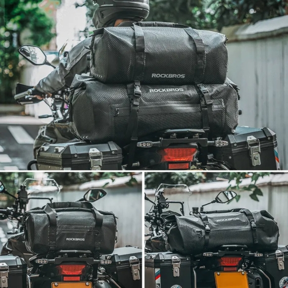 Rockbros AS118 50L extra nagy méretű vízhatlan motoros táska fekete aa-002420