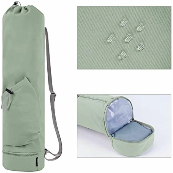 L&D Yoga3 nagy méretű yoga matrac táska sporttáska zöld aa-002342
