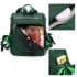 Kép 4/8 - Luna közepes méretű sportos női hátizsák steppelt mintával zöld aa-002176