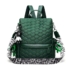 Kép 1/8 - Luna közepes méretű sportos női hátizsák steppelt mintával zöld aa-002176