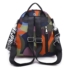 Kép 6/9 - Zata közepes méretű színes vagány női divat hátizsák feliratos vállpánttal aa-002164